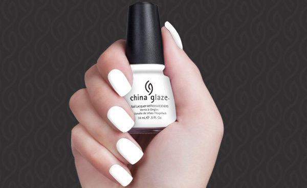 4. China Glaze Nail Lacquer in "White on White" - wide 2